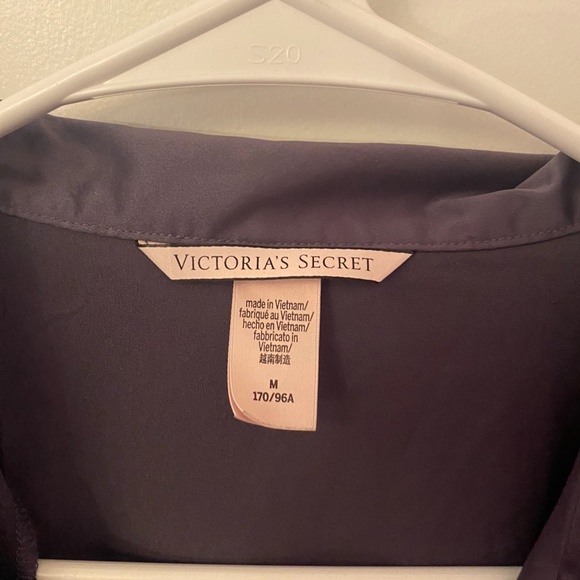 NWOT Victoria's Secret Satin Short Pajama Set GREY - Picture 6 of 9